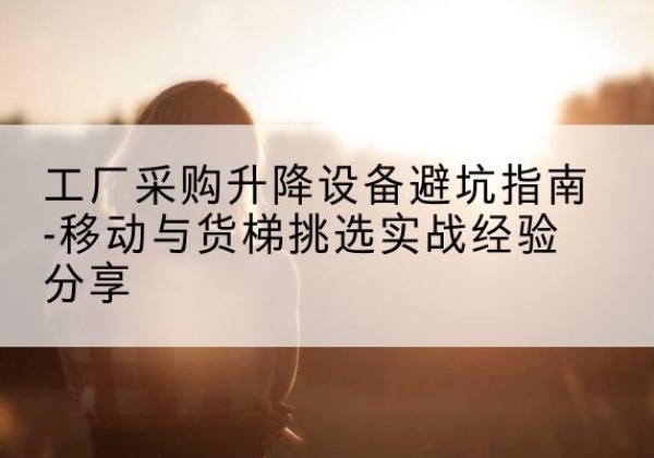 东宁移动式升降机怎么选-工厂采购升降设备避坑指南-移动与货梯挑选实战经验分享
